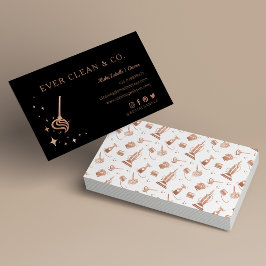 Mop Beruflich Maid & House Reinigung Visitenkarte