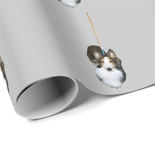 Mop Dog Geschenkpapier (Rolleneckpunkt)