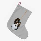 Mop Dog Großer Weihnachtsstrumpf (Vorderansicht (hängend))