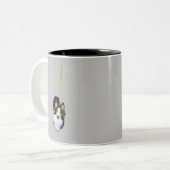 Mop Dog Zweifarbige Tasse (Vorderseite Links)