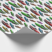 Mopar 1969 Plymouth Road Runner Classic Muscle Car Geschenkpapier (Ecke)