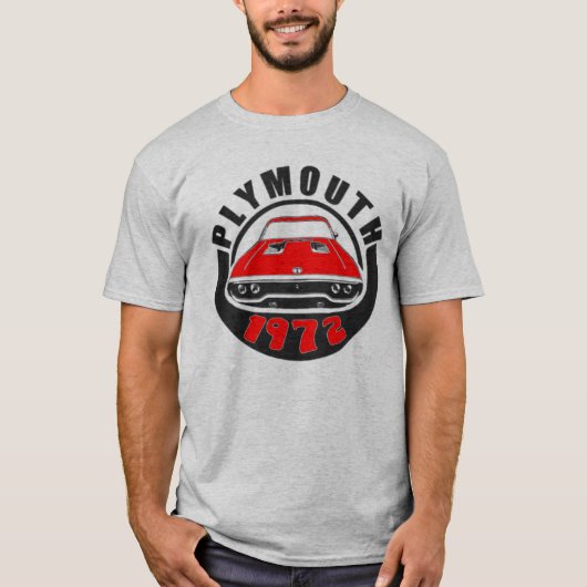 Mopar - 1972 Plymouth Roadrunner Tor Red T-Shirt (Vorderseite)