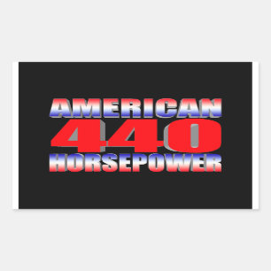 Mopar 440 Dodge Rechteckiger Aufkleber