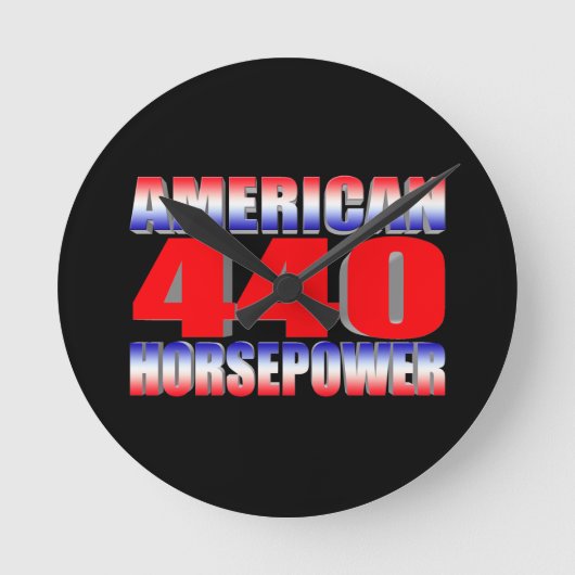 Mopar 440 Dodge Runde Wanduhr (Vorderseite)