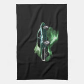 Mopar: '68 Dodge-Ladegerät mit grünem Blitz Geschirrtuch (Vertikal)