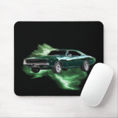 Mopar: '68 Dodge-Ladegerät mit grünem Blitz Mousepad (Mit Mouse)