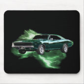 Mopar: '68 Dodge-Ladegerät mit grünem Blitz Mousepad (Vorne)