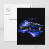 Mopar: '69 Dodge Ladegerät Postkarte (Vorne/Hinten)