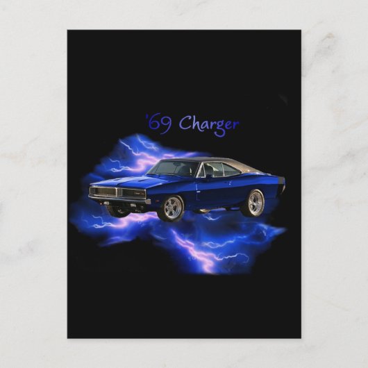 Mopar: '69 Dodge Ladegerät Postkarte (Vorderseite)