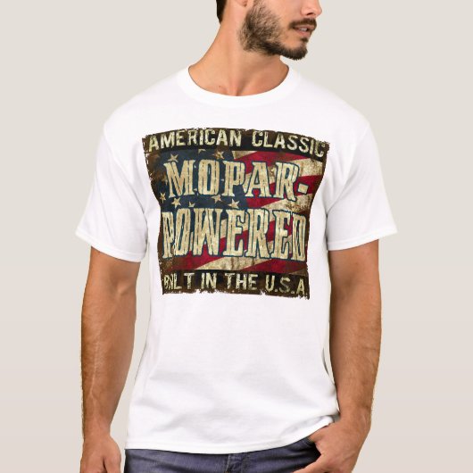 Mopar-Betrieben - klassischer Motor errichtet in T-Shirt (Vorderseite)