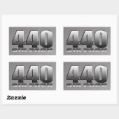 Mopar Dodge 440 Six Pack Rechteckiger Aufkleber (Blatt)
