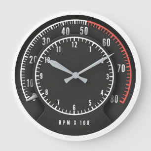 MOPAR - Dodge Charge Tic Toc Tach Round Clock Große Wanduhr