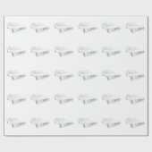 Mopar Dodge Coronet Black and White Muscle Art Geschenkpapier (Flach)