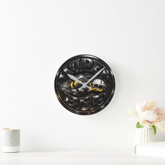 Mopar - Dodge Super Bee Round Clock Runde Wanduhr (Zuhause)