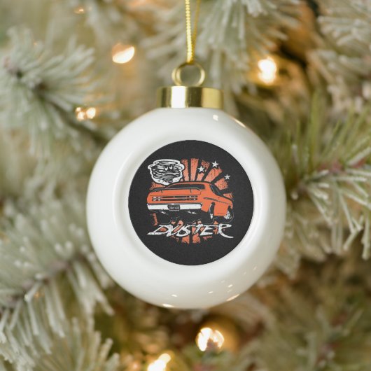Mopar - Keramik Musclecar Ball Weihnachtsschmuck Keramik Kugel-Ornament (Baum)