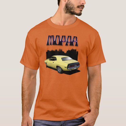 Mopar klassisches Dodge-Herausforderer-Autot-shirt T-Shirt (Vorderseite)