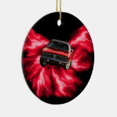 Mopar: 'Ladegerät 69 auf rotem Blitz Keramik Ornament (Rechts)