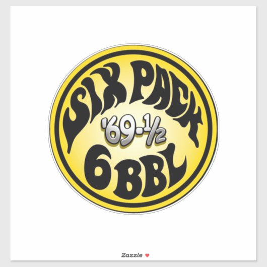 Mopar - Six Pack - Super Bee - Roadrunner Aufkleber (Blatt)