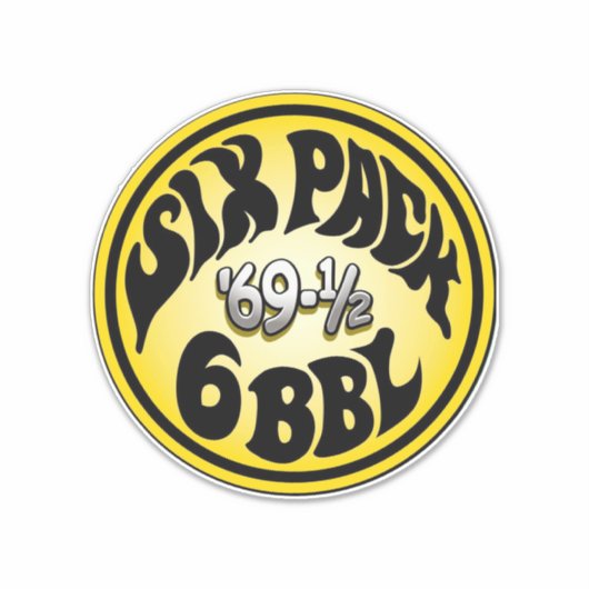 Mopar - Six Pack - Super Bee - Roadrunner Aufkleber (Vorderseite)