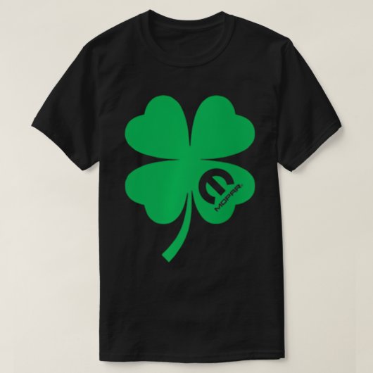 Mopar St. Patricks Day Vierblättriges Kleeblatt T  T-Shirt (Design vorne)