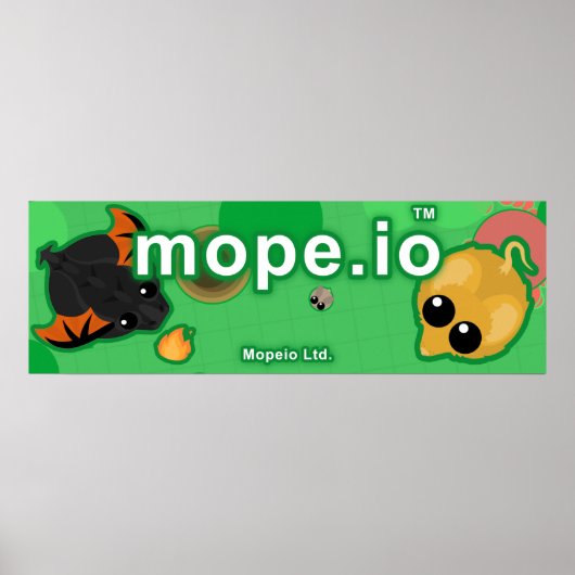 Mope.io offizielle Leinwand Poster (Vorne)