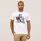 Moped-Affebeachcomber-Ferien! T-Shirt (Vorne ganz)