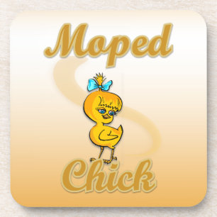 Moped Chick Getränkeuntersetzer