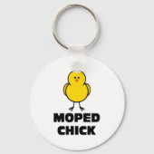 Moped Chick Schlüsselanhänger (Vorderseite)