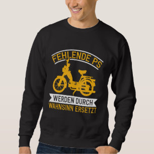 Moped Madness Moped Mokick Moped Driver Retro Sweatshirt