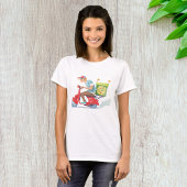 Moped Pizza Lieferung T-Shirt