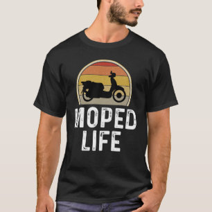 Moped Scooter Rider Moped Life Retro Vintage T-Shirt