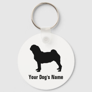 Mops グ schlüsselanhänger