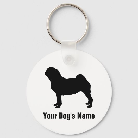 Mops グ schlüsselanhänger (Vorderseite)