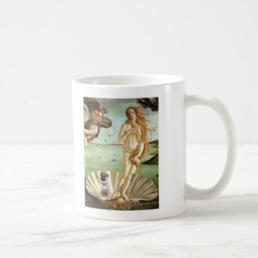 Mops 1 - Geburt der Venus Kaffeetasse (Rechts)