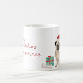 Mops 1. Weihnachten Personalisiert Kaffeetasse (Mittel)