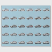 Mops 205 GTi weiß Geschenkpapier (Flach)