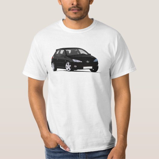 Mops 206 GTi Abbildungen T - Shirt (Vorderseite)