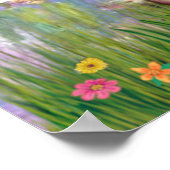 Mops 2 (fawn) - Lilien 2 Poster (Ecke)