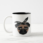 Mops 2pac zweifarbige tasse (Links)