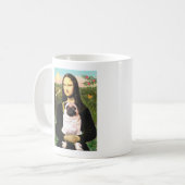 Mops 3 (fawn) - Mona Lisa Kaffeetasse (Vorderseite Links)