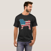 Mops 4. Juli Dog Lover Men Women Gift USA Ameri T-Shirt (Vorne ganz)