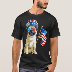 Mops 4. Juli Funny Gift T-Shirt