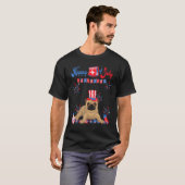 Mops 4. Juli T-Shirt (Vorne ganz)