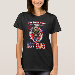 Mops 4. Juli Unabhängigkeitstag USA-Flagge Amerika T-Shirt