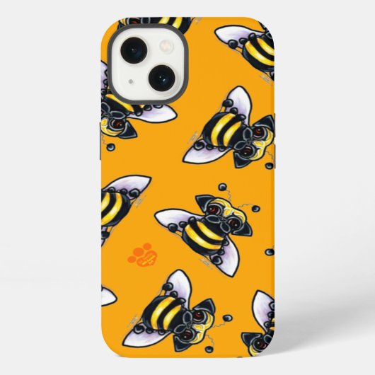 Mops-a-Bee iPhone Hülle (Rückseite)