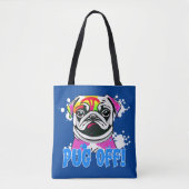 Mops ab! Mops Graffiti Spray Paint Mops Tasche (Vorderseite)