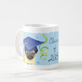 Mops-Absolvent Kaffeetasse (Vorderseite Links)