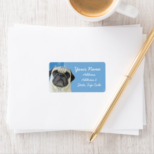 Mops-Adressmarken Adressaufkleber (Insitu)