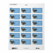 Mops-Adressmarken Adressaufkleber (Vorne)