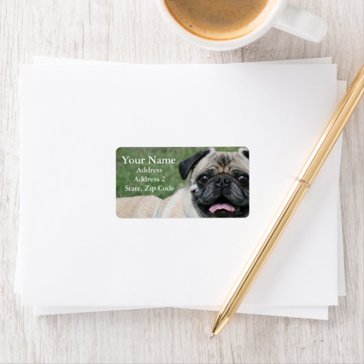 Mops-Adressmarken Adressaufkleber (Insitu)